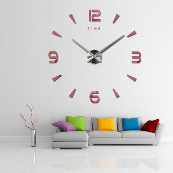 Large Wall Clock Quartz 3D - Picture 3 of 8